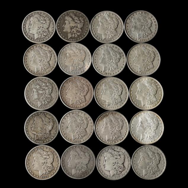 investor-roll-of-twenty-20-morgan-silver-dollars