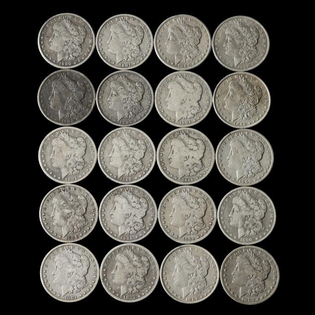 investor-roll-of-twenty-20-morgan-silver-dollars