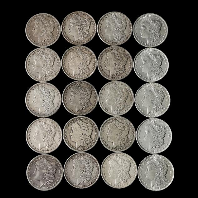 investor-roll-of-twenty-20-morgan-silver-dollars