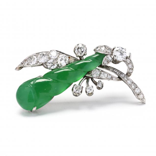 vintage-platinum-jadeite-jade-and-diamond-brooch