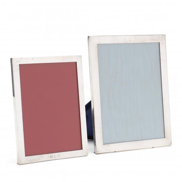 two-american-sterling-silver-picture-frames