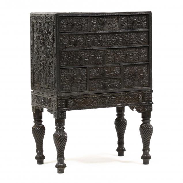 dutch-colonial-carved-ebony-chest-on-stand