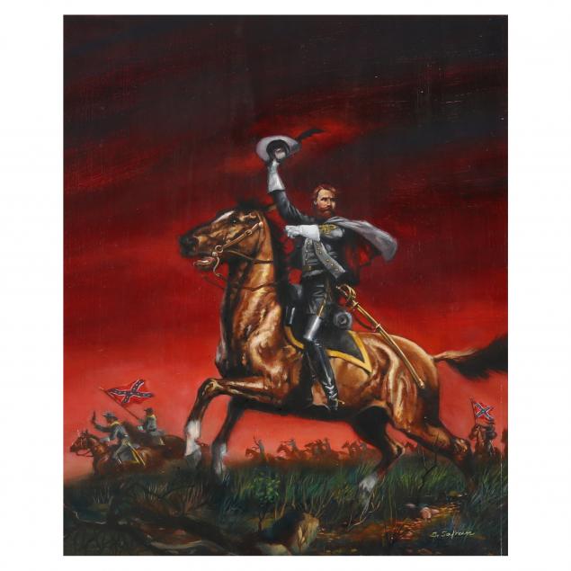 illustrator-dustjacket-art-for-i-jeb-stuart-the-last-cavalier-i-by-burke-davis