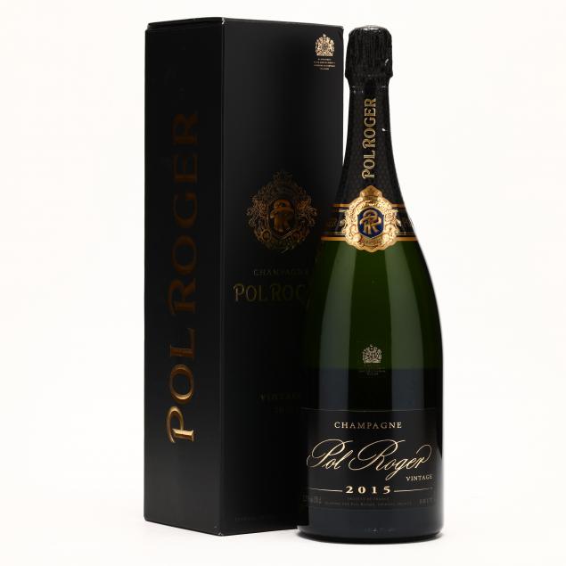 Pol Roger Champagne Magnum Vintage 2015 (Lot 9161 Fine WineNov 30, 2023, 1000am)