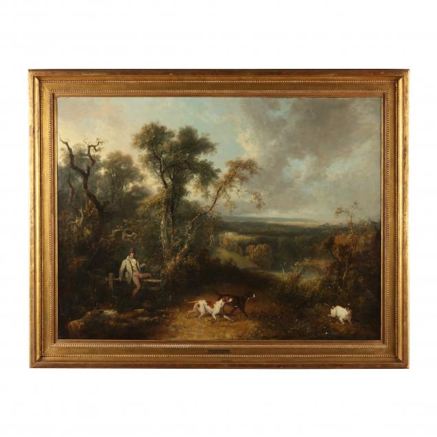 charles-henry-schwanfelder-english-1774-1837-hunt-scene-in-a-pastoral-landscape