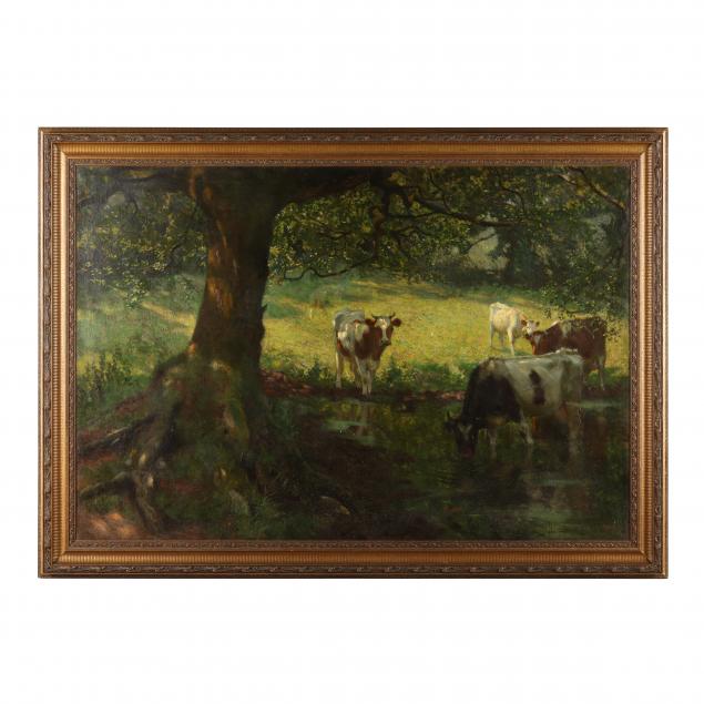 algernon-mayow-talmage-english-1871-1939-cows-watering-in-a-meadow