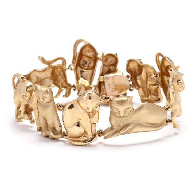 gold-cat-motif-bracelet-ardian