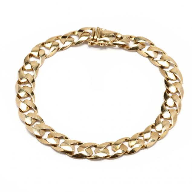 gold-curb-link-bracelet-italy