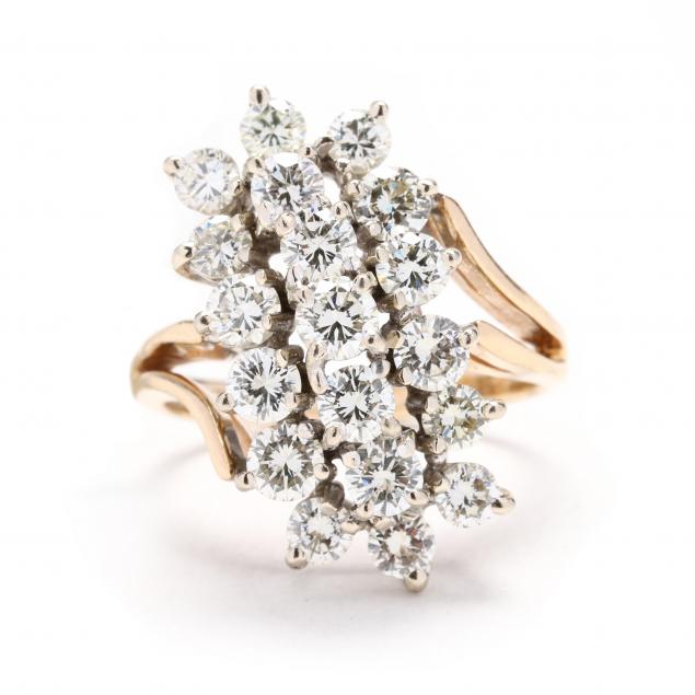 bi-color-gold-and-diamond-cluster-ring