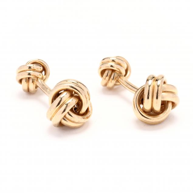 gold-knot-cufflinks