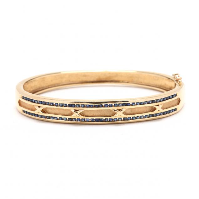 gold-and-sapphire-x-motif-bangle
