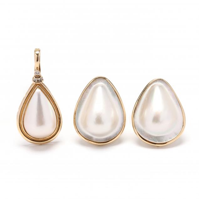 pair-of-gold-and-mabe-pearl-earrings-and-a-mabe-pearl-and-diamond-pendant