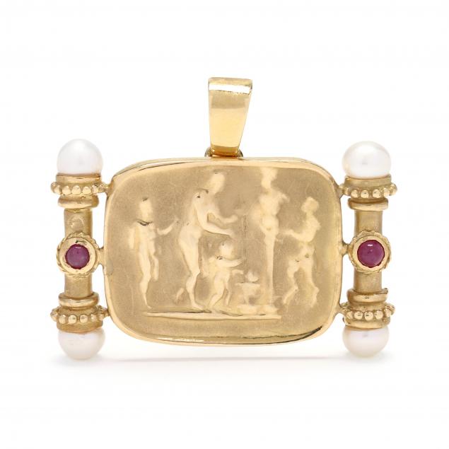 gold-and-gem-set-pendant-enhancer-tagliamonte