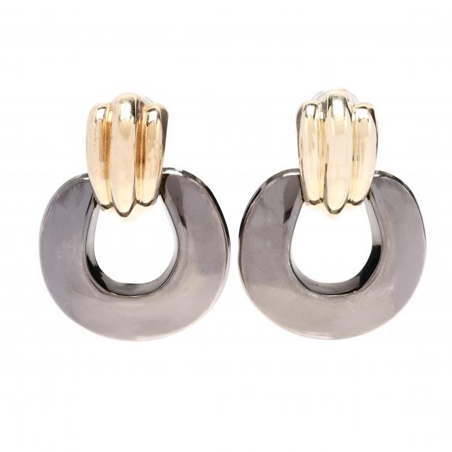 gold-and-sterling-silver-doorknocker-earrings