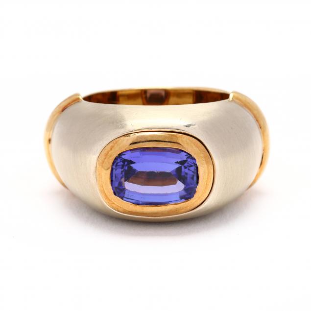 bi-color-gold-and-tanzanite-ring