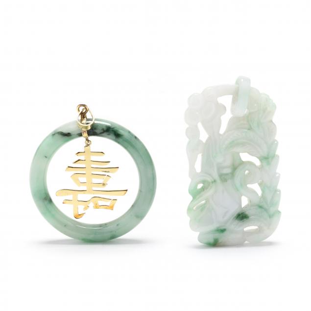 two-carved-jade-pendants