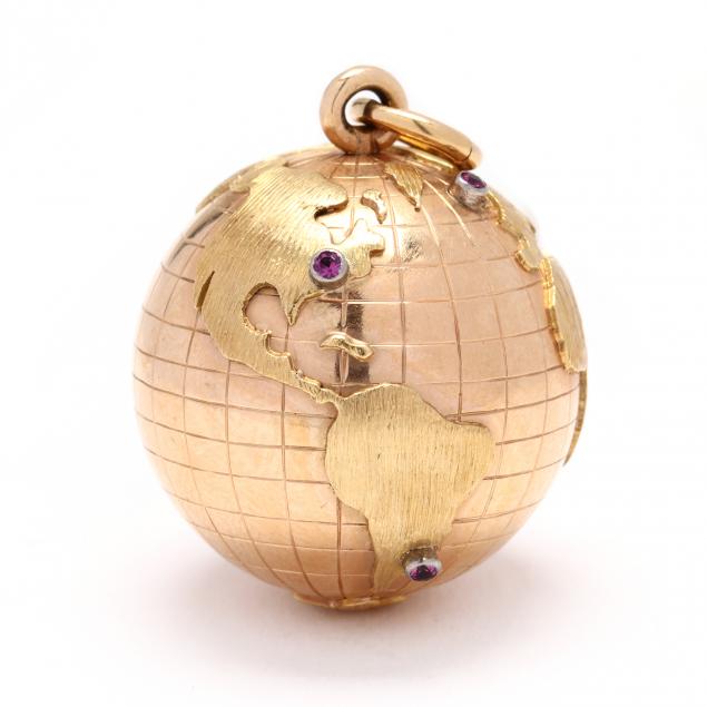 a-gold-and-gem-set-globe-charm-pendant