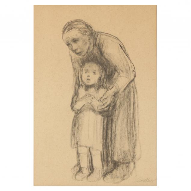 kathe-kollwitz-german-1867-1945-mother-with-child