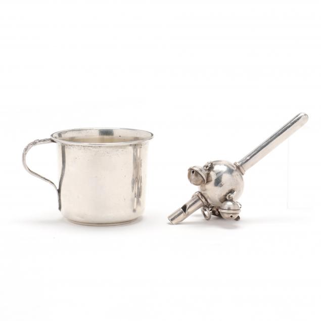 a-sterling-silver-baby-cup-and-rattle
