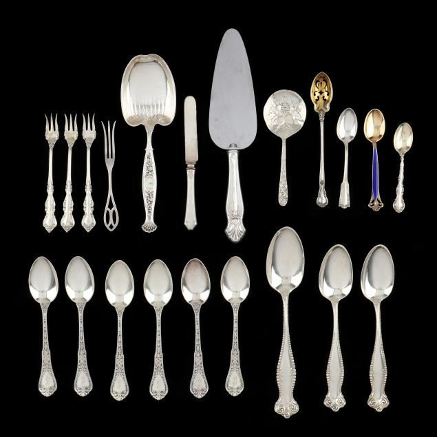collection-of-assorted-sterling-silver-flatware