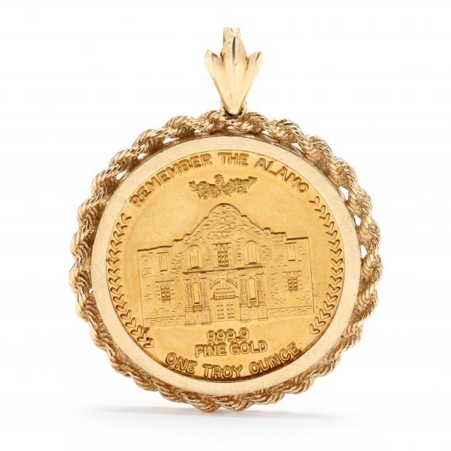 gold-remember-the-alamo-coin-pendant