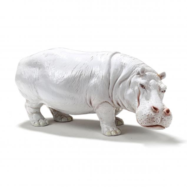 a-vintage-glazed-terra-cotta-hippopotamus-sculpture