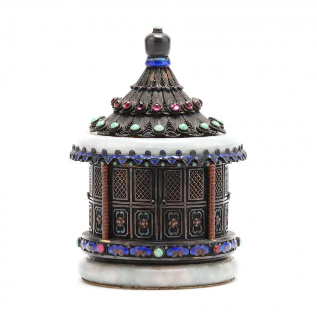 a-chinese-jade-mounted-silver-gilt-pagoda-box