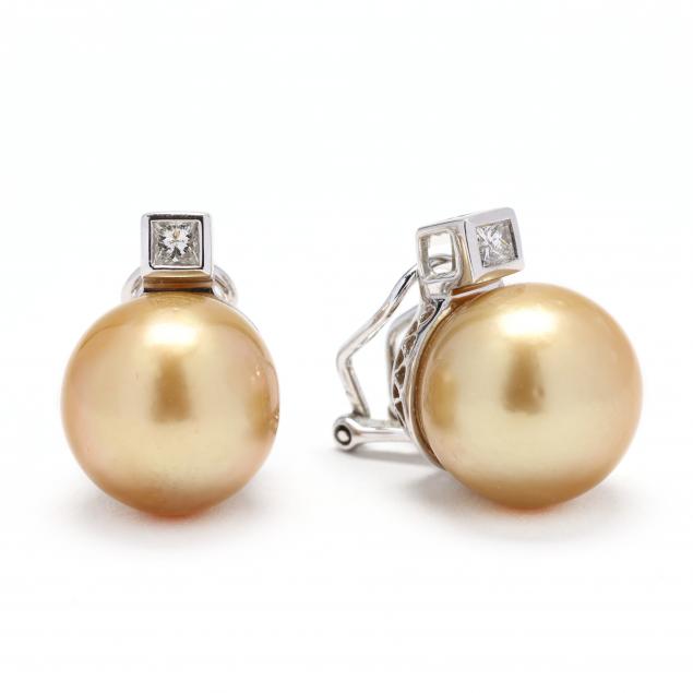 white-gold-golden-south-sea-pearl-and-diamond-earrings