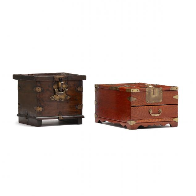 two-chinese-wooden-tabletop-storage-boxes