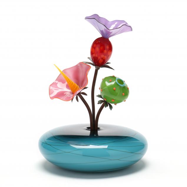 kliszewski-glass-ca-flower-arrangement-sculpture