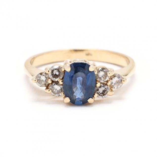 Gold, Sapphire, and Diamond Ring (Lot 2015 - Estate Jewelry AuctionJan ...