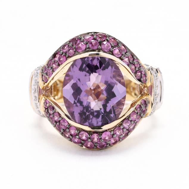 gold-amethyst-and-pink-sapphire-ring