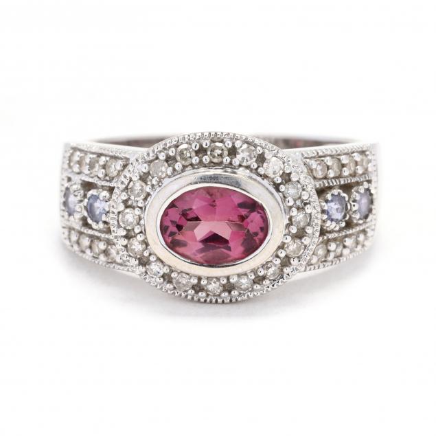 white-gold-pink-tourmaline-amethyst-and-diamond-ring