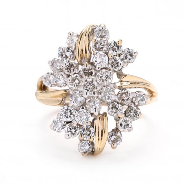 bi-color-gold-and-diamond-cluster-ring