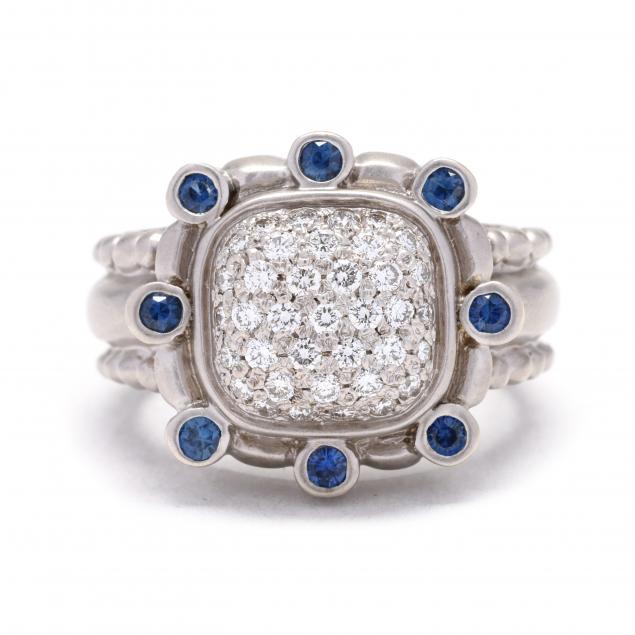 white-gold-diamond-and-sapphire-ring