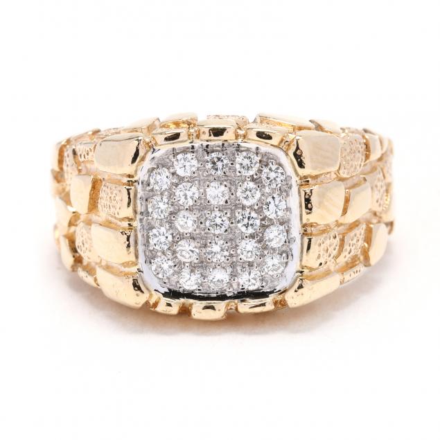 gent-s-bi-color-gold-and-diamond-cluster-ring