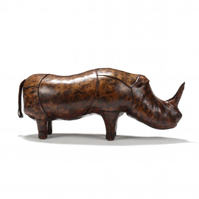 dimitri-omersa-for-abercrombie-and-fitch-leather-rhinoceros-footstool