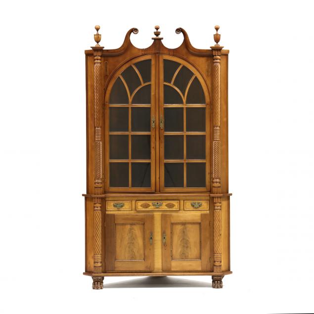 late-federal-inlaid-cherry-and-figured-maple-corner-cupboard