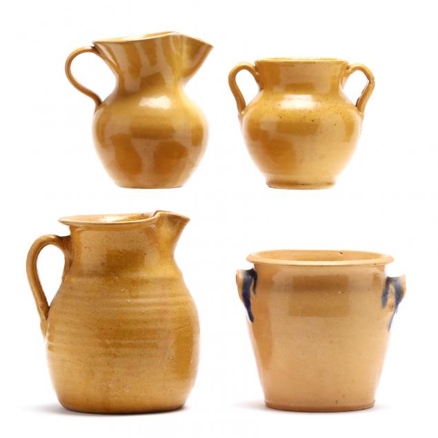 four-pieces-of-seagrove-nc-pottery