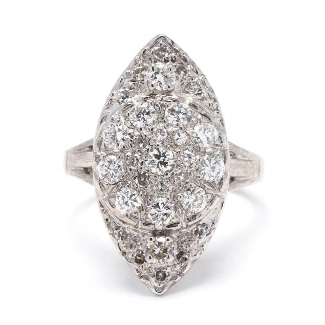 white-gold-and-diamond-navette-ring