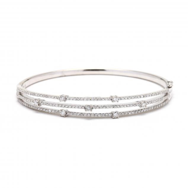 white-gold-and-diamond-bangle-bracelet