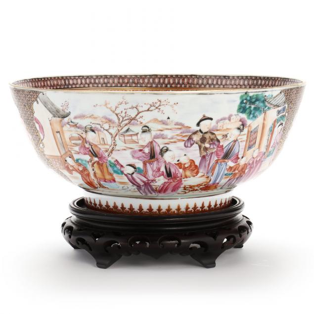 a-chinese-export-porcelain-rose-mandarin-punch-bowl