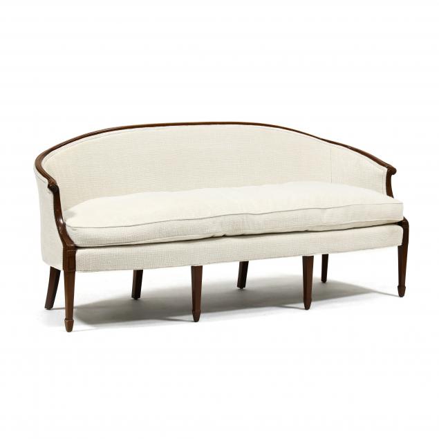 hepplewhite-style-barrel-back-upholstered-sofa