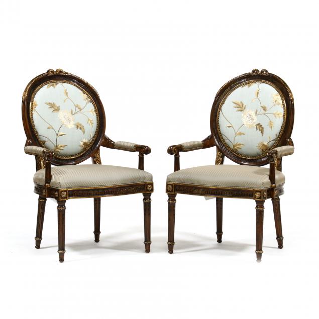 henredon-pair-of-louis-xvi-style-carved-and-parcel-gilt-fauteuil