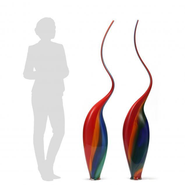 jeremy-cline-american-20th-century-birds-of-paradise-large-glass-sculpture