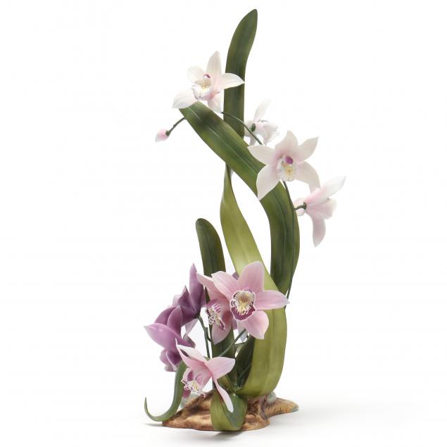 boehm-porcelain-i-cymbidium-orchid-centerpiece-i
