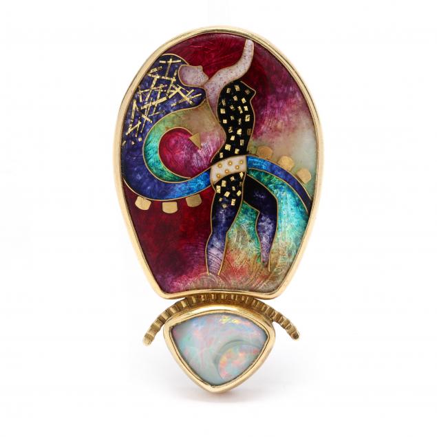 gold-silver-enamel-and-opal-pendant-brooch-ricky-frank