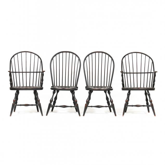 luigi-rossi-american-20th-century-four-painted-windsor-chairs