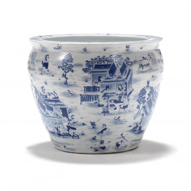 a-large-chinese-blue-and-white-porcelain-fish-bowl-jardiniere