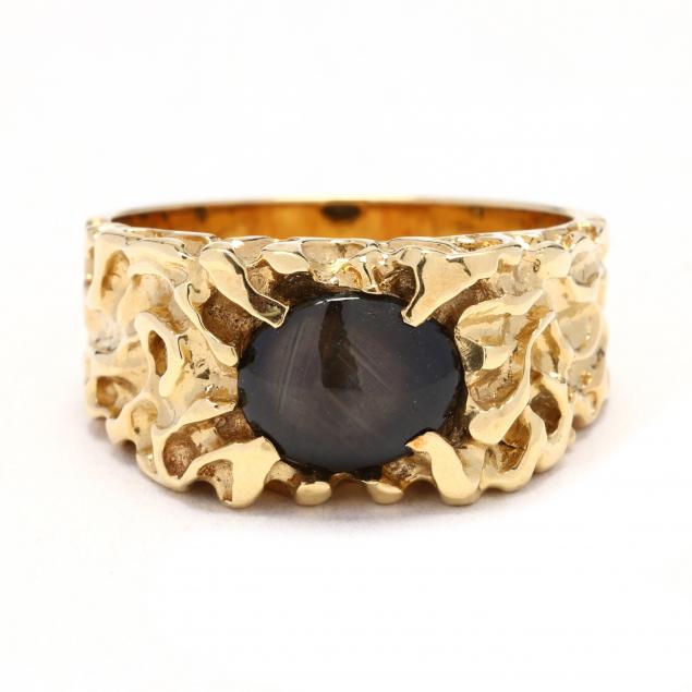 gent-s-gold-and-black-star-ruby-ring